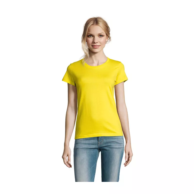 Koszulka damska 190 g/m² Sol's IMPERIAL WOMEN - Lemon (S11502-LE)
