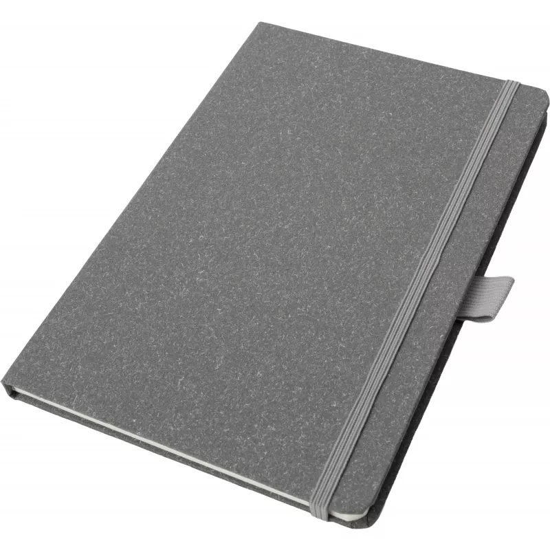 Notatnik A5 w kropki z papieru z recyklingu AGNESE - szary (2179907)