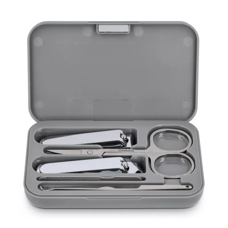 5-częściowy zestaw do manicure Kira - szary (LT92738-N0061)