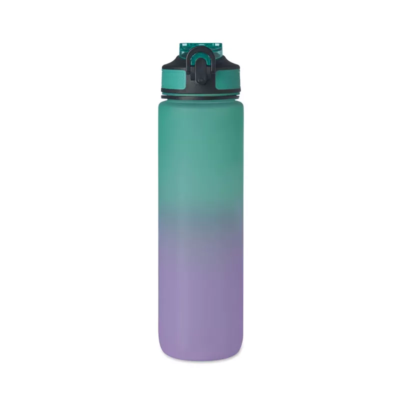 Butelka sportowa RPET 1000 ml ze słomką ACTIVATE - Turkusowy (MO2489-12)