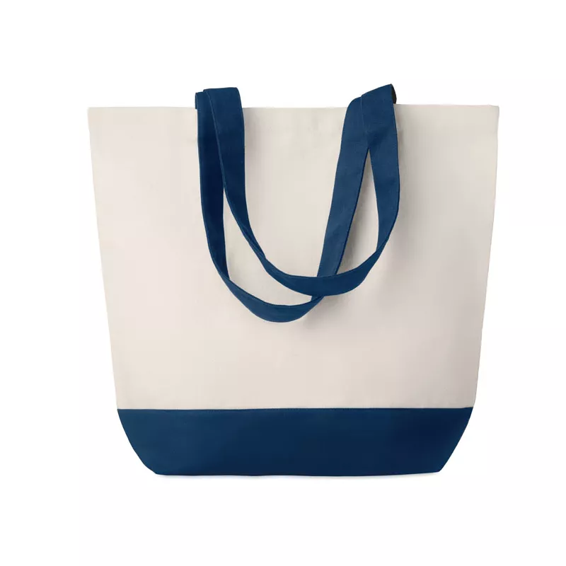 Torba płócienna z kieszenią 280 g/m² KLEUREN BAG - Niebieski (MO9816-04)