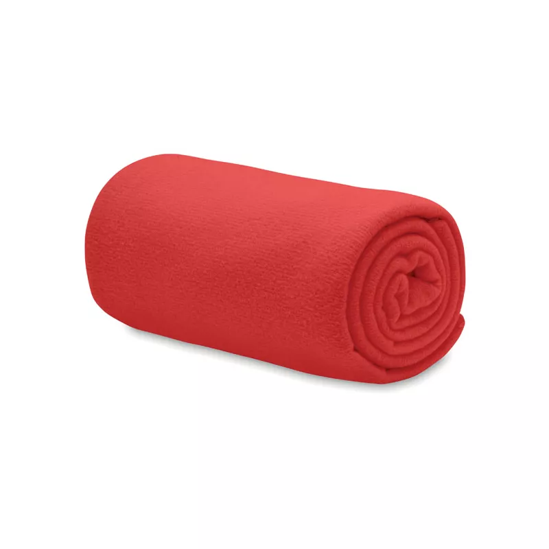 Koc polarowy RPET 120x150 cm 130 g/m² BOGDA - Czerwony (MO6805-05)
