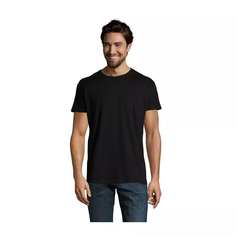 Koszulka męska bawełniana 190 g/m² Sol's IMPERIAL - Deep Black (S11500-DB)
