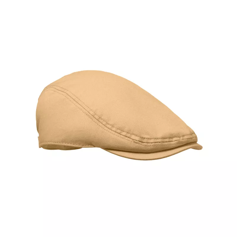 Czapka kaszkiet z bawełny twill 235 g/m² FLAT PEAK - Khaki (MO2850-39)