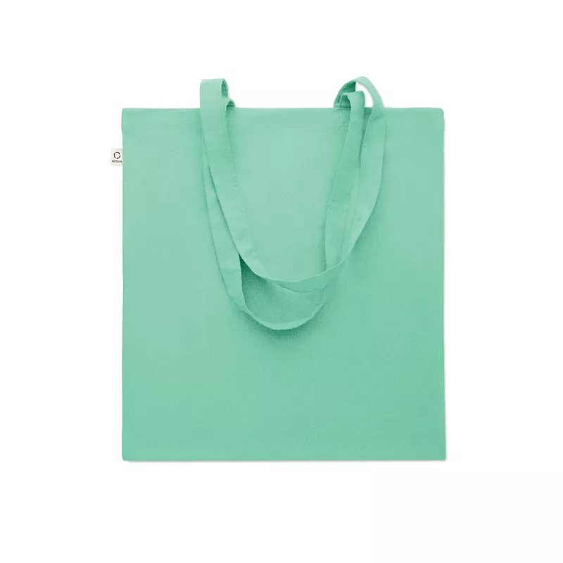Torba z bawełny z recyklingu 140 g/m² VIVEKA COLOUR - Miętowy Zielony (MO2302-77)