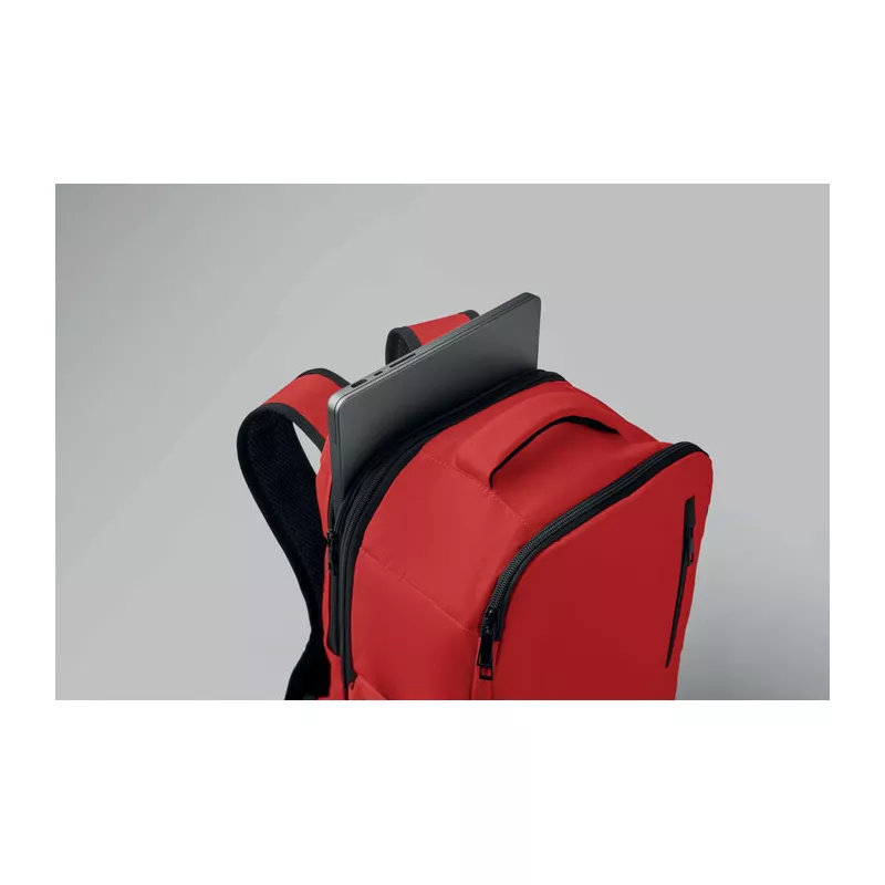 Plecak kabinowy z RPET na laptop 15" FLYSAFE - Czerwony (MO2840-05)