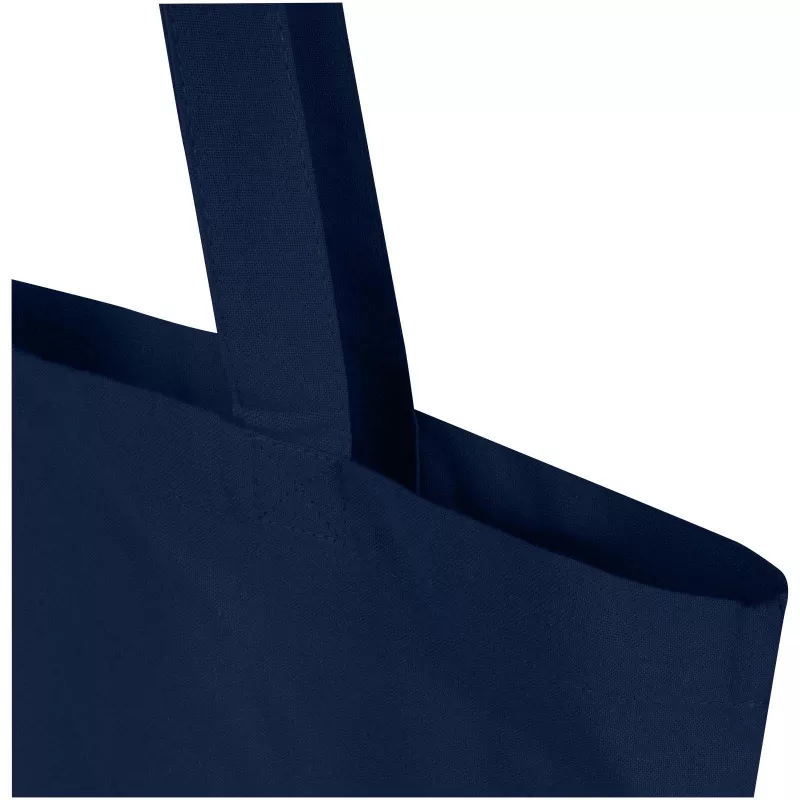 Madras Blend torba na zakupy z bawełny z recyklingu z certyfikatem GRS o gramaturze 140 g/m² i pojemności 7l - Granatowy (12076055)