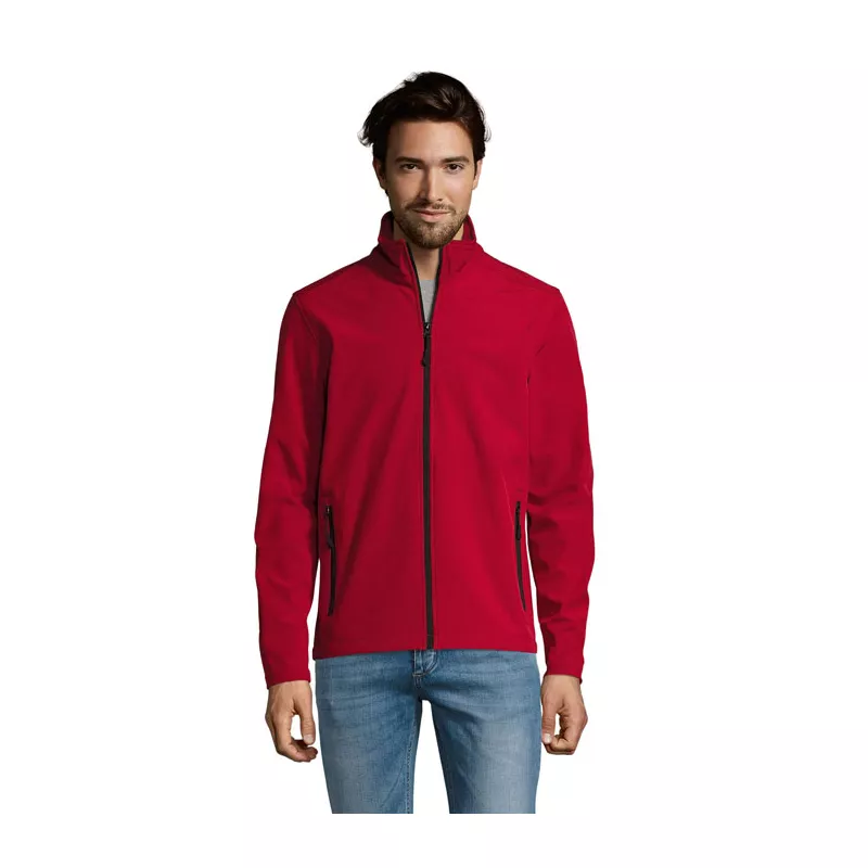 Kurtka softshell męska 2-warstwowa Sol's RACE - Pepper Red (S01195-PE)