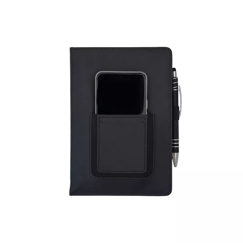 Notes z kieszonką na telefon Eibar - czarny (R64248.02)