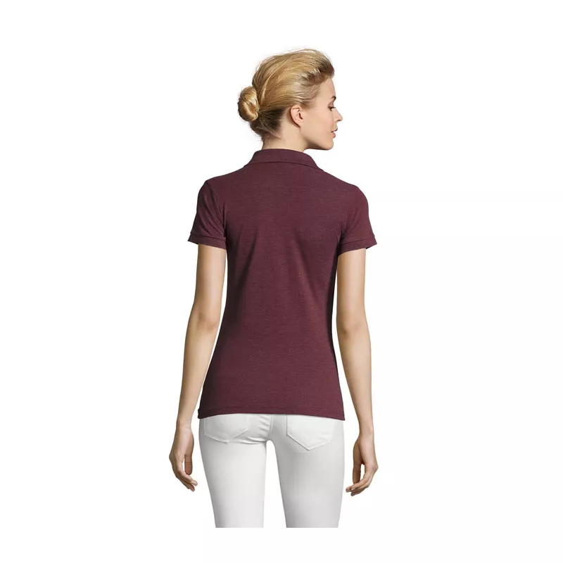 Polo damskie piqué 180 g/m² Sol's PERFECT WOMEN - Melanż Czerwonobrunatny (S11347-HX)
