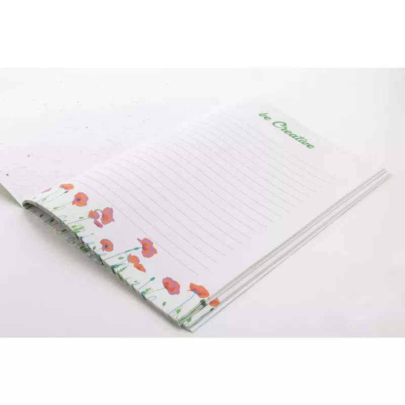 CreaNote Plus A5 Seed niestandardowy notatnik z papieru nasiennego - biały (AP716882)