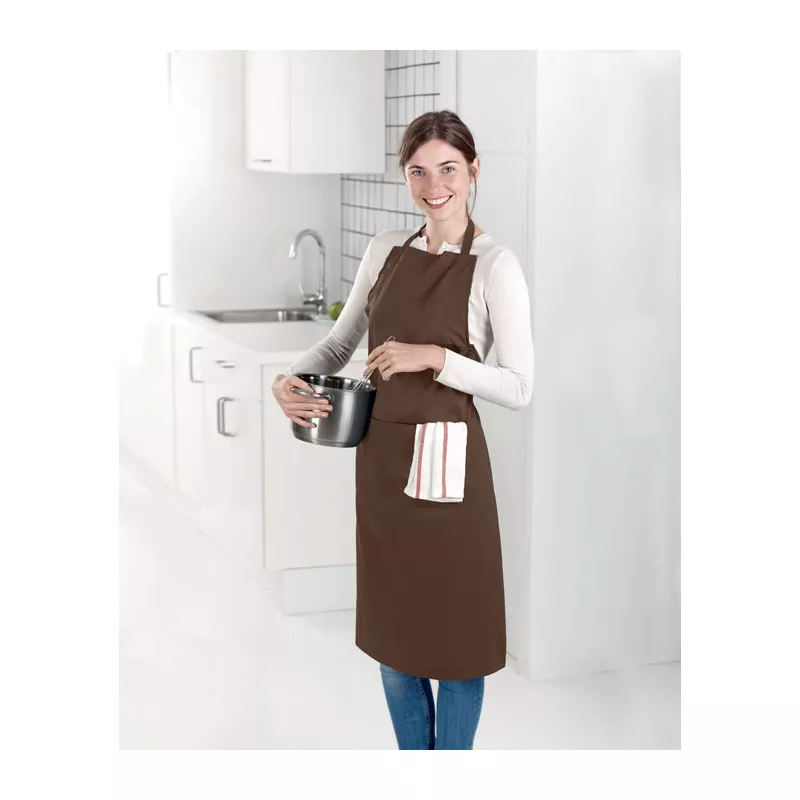 Fartuch kuchenny 190 g/m² FITTED KITAB GRANADA - Czekolada (MO8441-41)