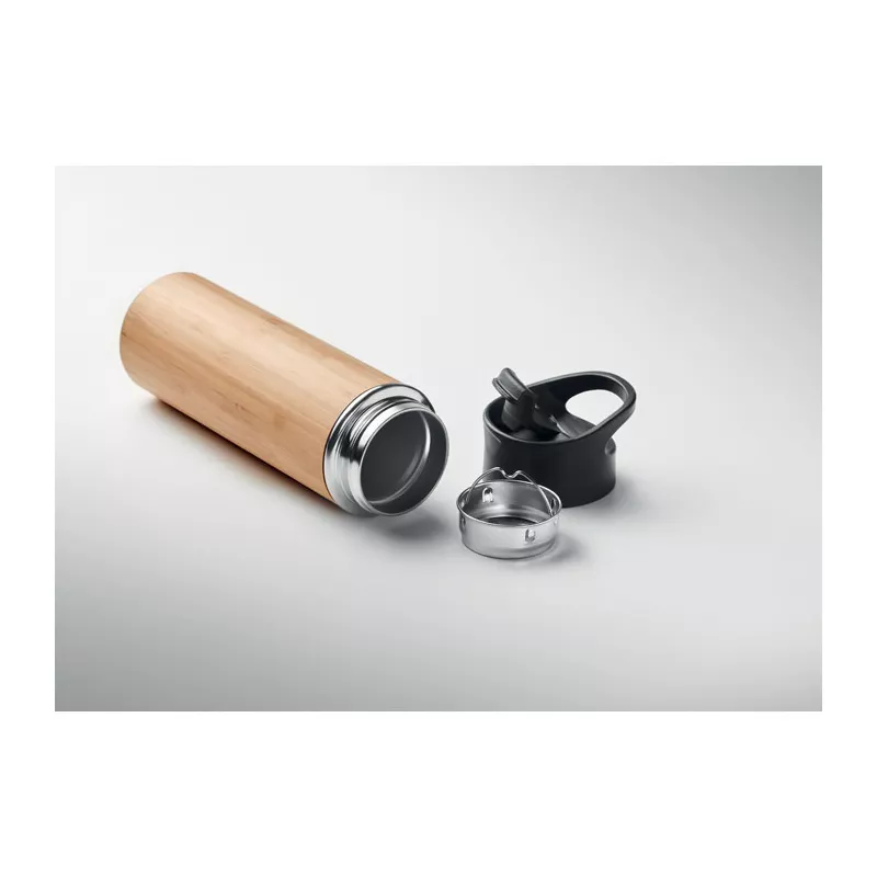 Termos z bambusową osłoną 450 ml NANDA - Drewna (MO6371-40)