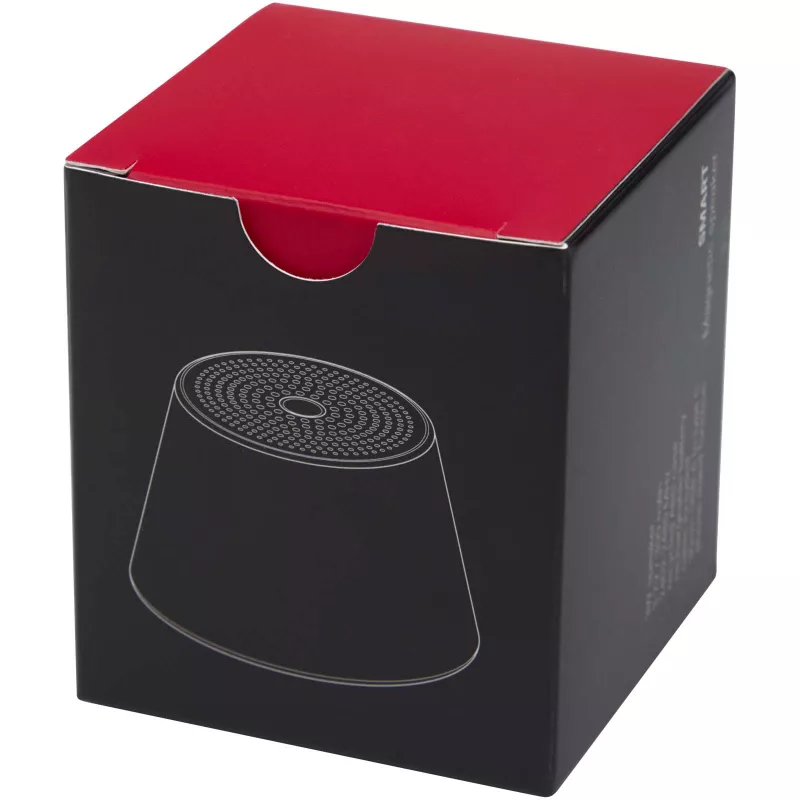 SMART 3 W - głośnik z magnesem, wykonany z recyklingowanego aluminium - Czarny (12453290)