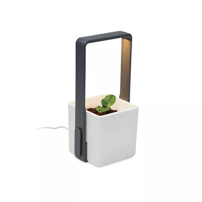 Ogródek domowy z oświetleniem LED LUSHLET - Bialy (MO2702-06)