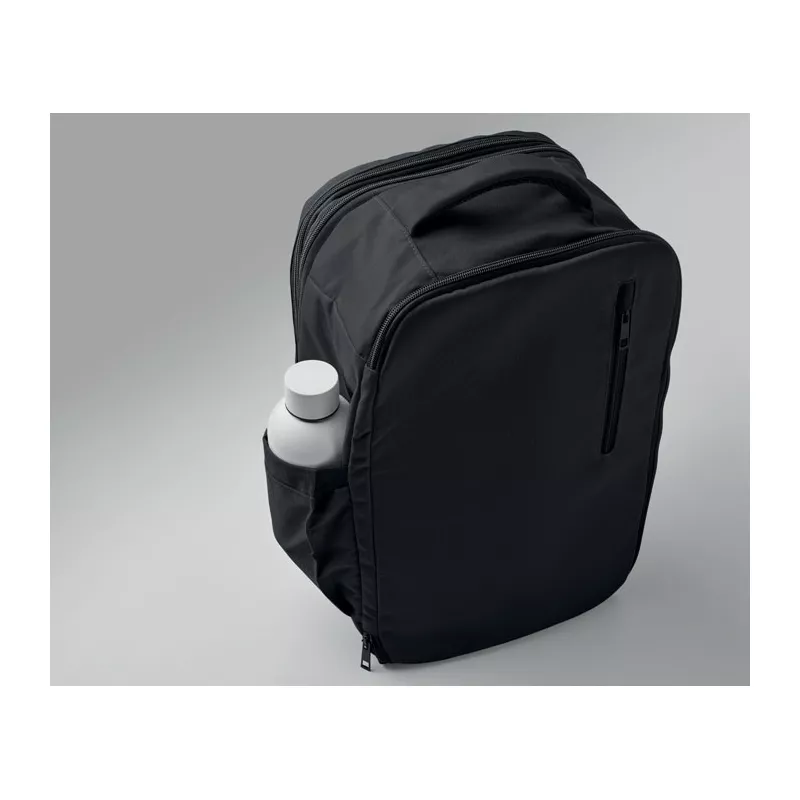 Plecak kabinowy z RPET na laptop 15" FLYSAFE - Czarny (MO2840-03)