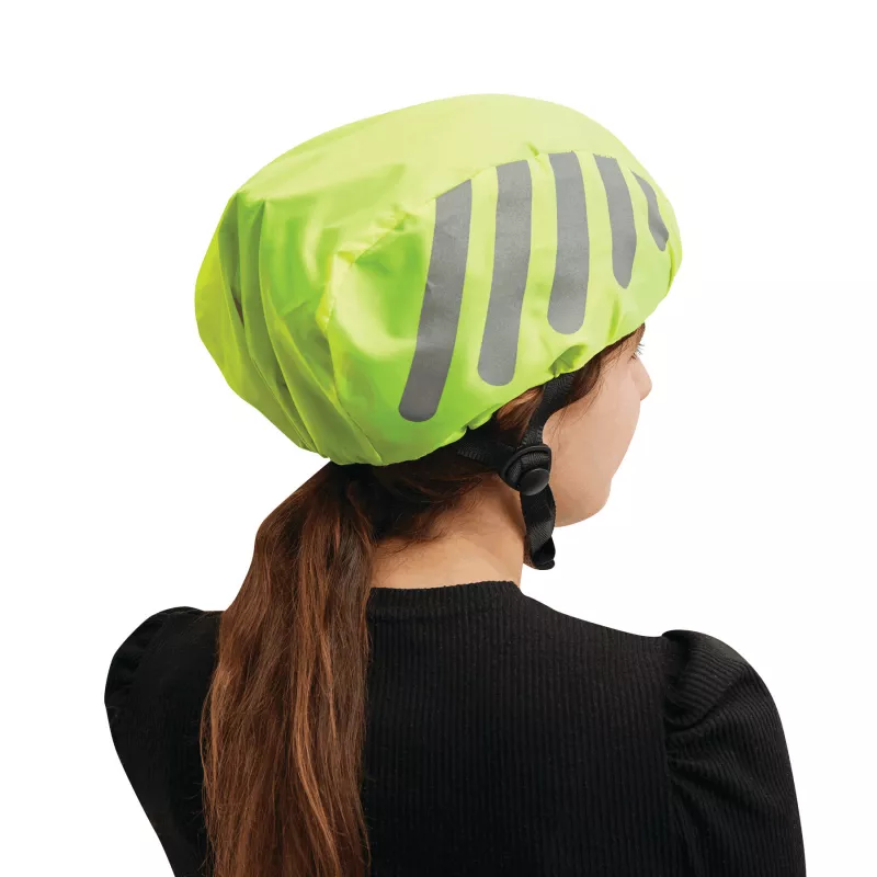 Ochraniacz przeciwdeszczowy na kask rowerowy - żółty (56-0239001)