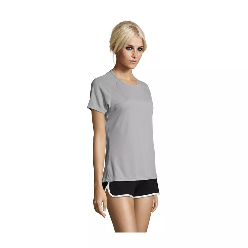 Koszulka sportowa damska 140 g/m² Sol's SPORTY WOMEN - Pure Grey (S01159-PG)
