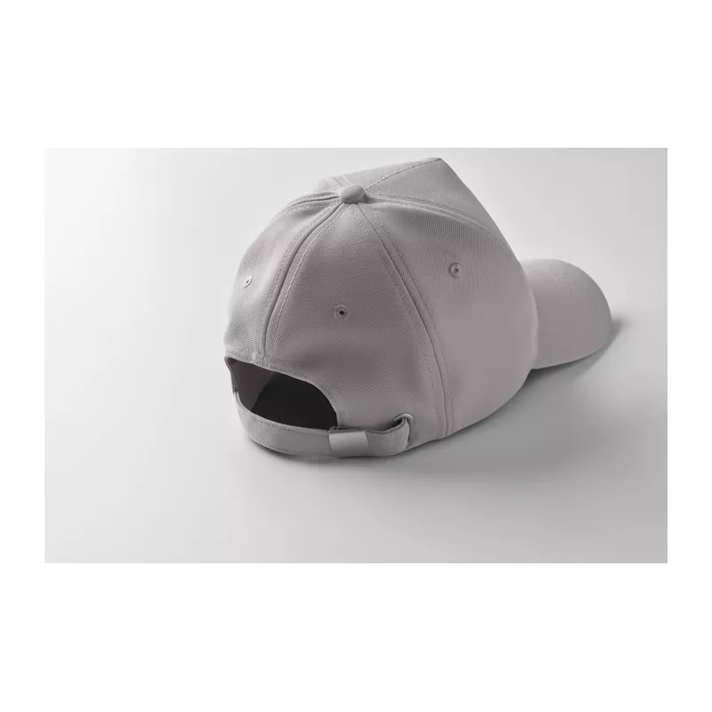 Czapka z daszkiem 5-panelowa RPET 210 g/m² SENGA - Szary (MO6831-07)