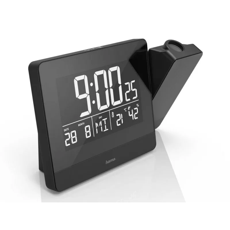 Zegar, budzik z projektorem Hama Plus Charge - czarny (VH062-03)