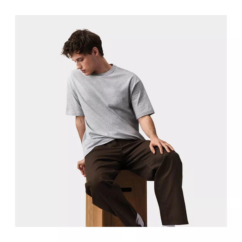 Koszulka męska oversize 180 g/m² Sol's BOXY MEN - Jasnoszary Melanż (S03806-DH)