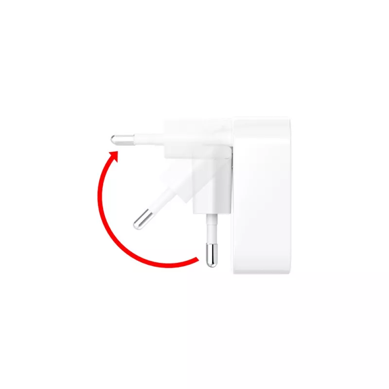 Składana ładowarka ścienna 40W Hama - biały (VH021-02)