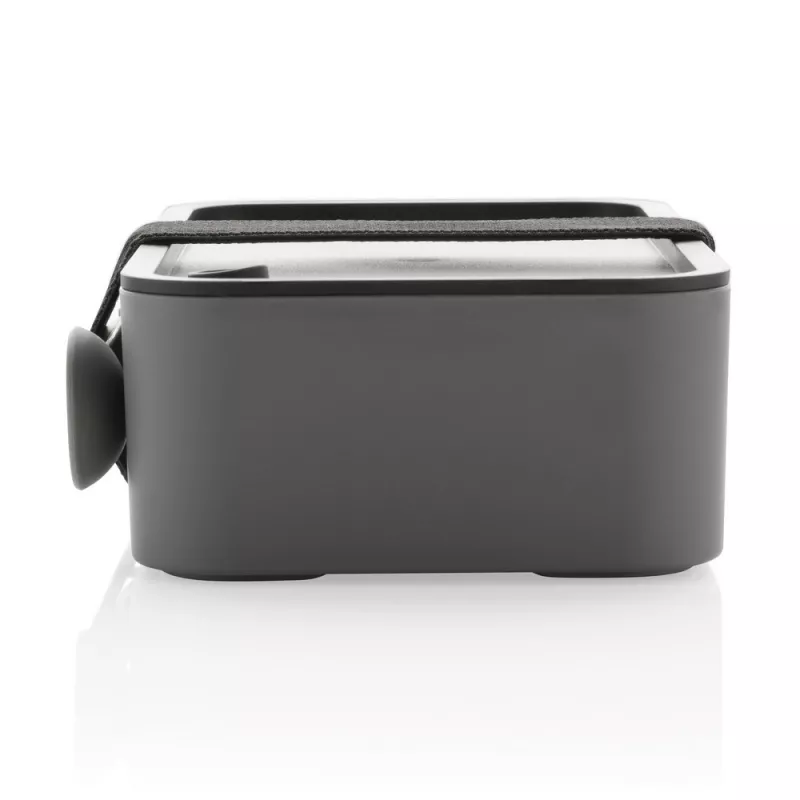Pudełko śniadaniowe 1,2 L RPP, łyżkowidelec - grey (P269.052)