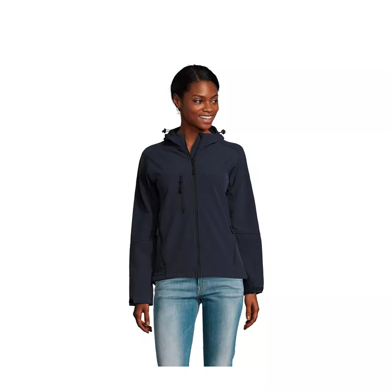 Softshell z kapturem 340 g/m² Sol's REPLAY WOMEN - French Navy (S46802-FN)