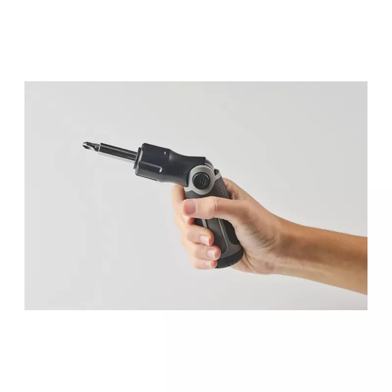 Śrubokręt wyginany z 12 końcówkami BEND ME - Szary (MO2872-07)