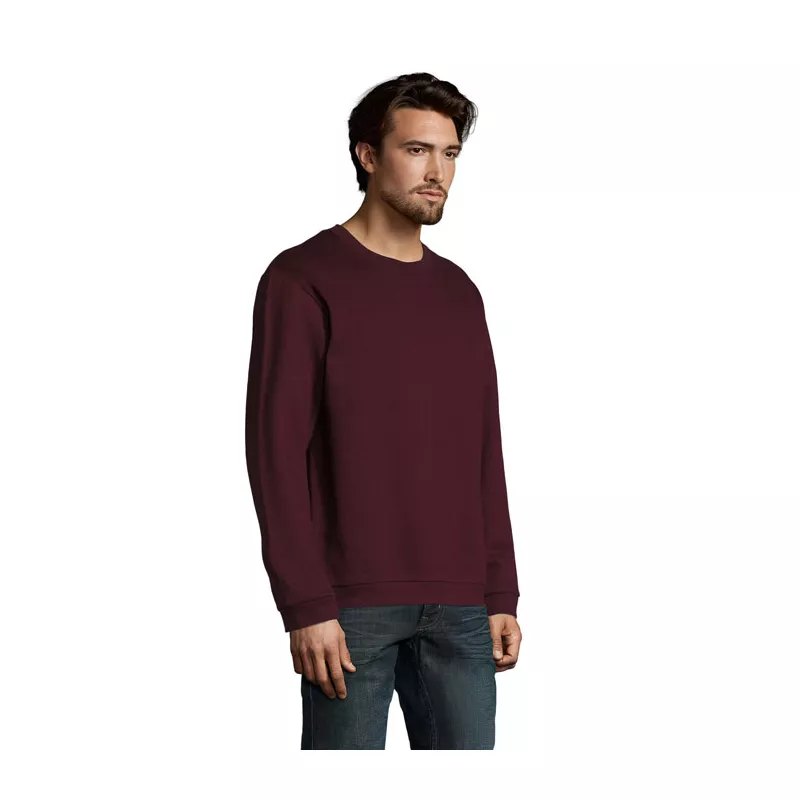 Bluza męska z okrągłym dekoltem 260 g/m² Sol's SPIDER - Oxblood (S01168-OX)