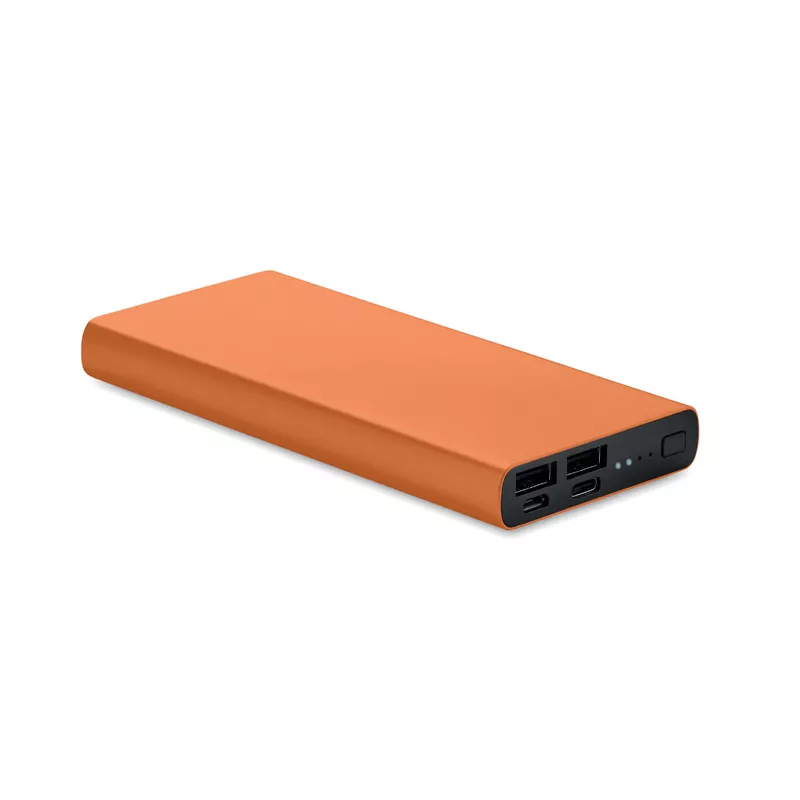 Powerbank 10 000 mAh aluminiowy POWERFLAT 10C - Pomaranczowy (MO6770-10)