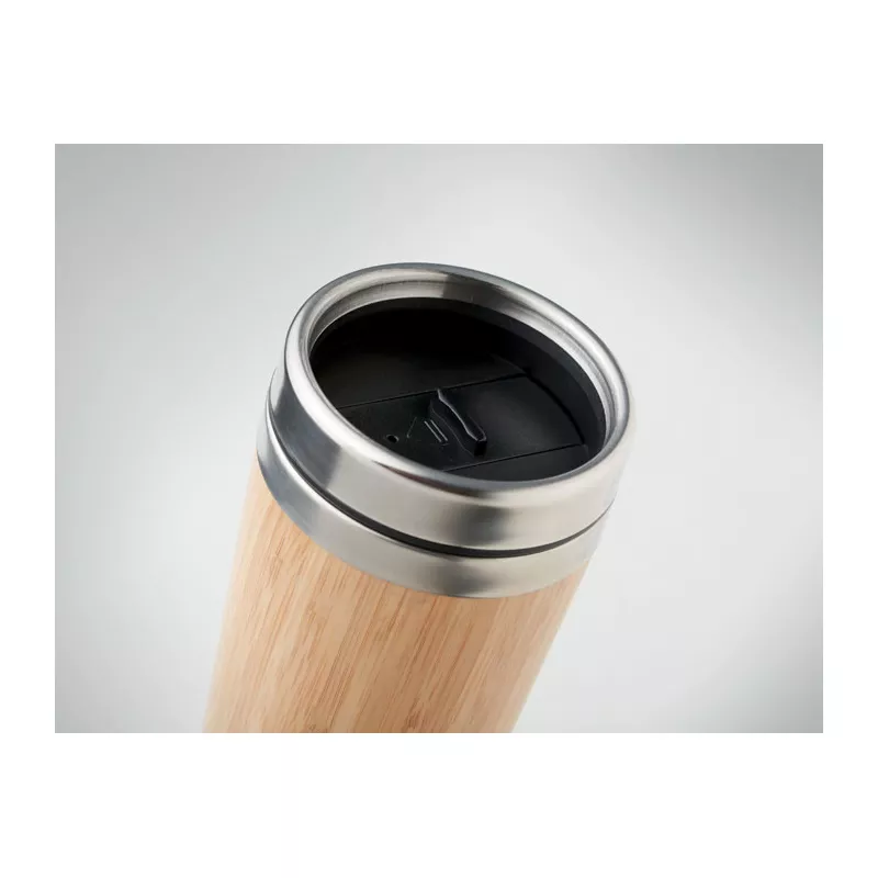 Kubek w bambusowej obudowie 400 ml RODEODRIVE+ - Drewna (MO9444-40)