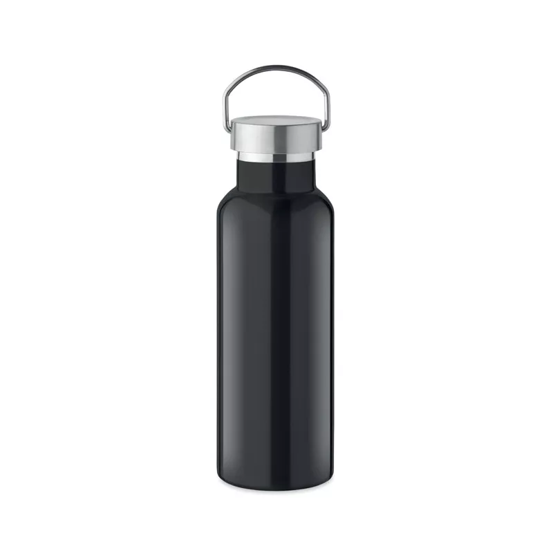 Butelka termiczna z recyklingu 500 ml FLORENCE - Czarny (MO2107-03)
