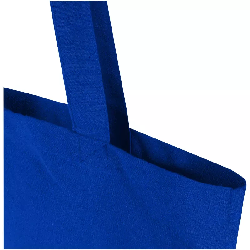 Madras Blend torba na zakupy z bawełny z recyklingu z certyfikatem GRS o gramaturze 140 g/m² i pojemności 7l - Błękit królewski (12076053)