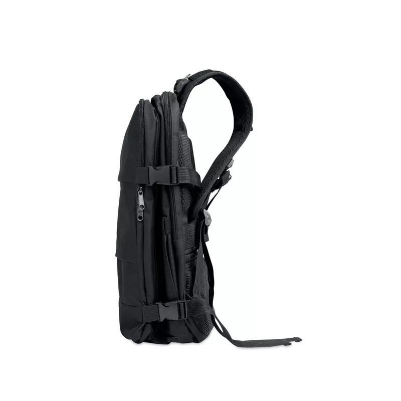 Plecak kabinowy z RPET na laptop 15" FLYHIGH - Czarny (MO2784-03)
