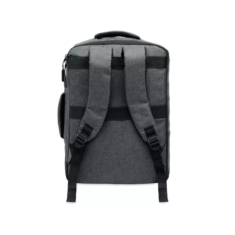 Plecak na laptop 15" z RPET LAUGAR - Kamienny Szary (MO2305-15)