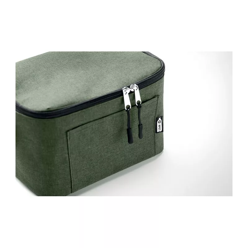Torba termiczna na 6 puszek z RPET CUBA - Ciemnozielony (MO6150-60)