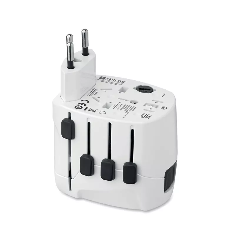 Adapter podróżny 3-biegunowy Skross PRO 3-POLE - Bialy (MO2982-06)