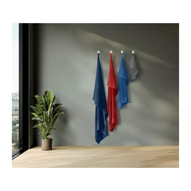 Ręcznik bawełniany 380 g/m² 30x50 cm ISLAND 30 - Niebieski (MO2764-37)