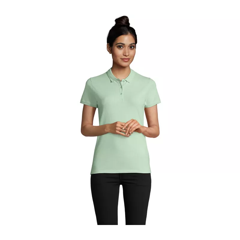 Polo damskie organiczne 170 g/m² Sol's PLANET WOMEN - Frozen Green (S03575-GN)