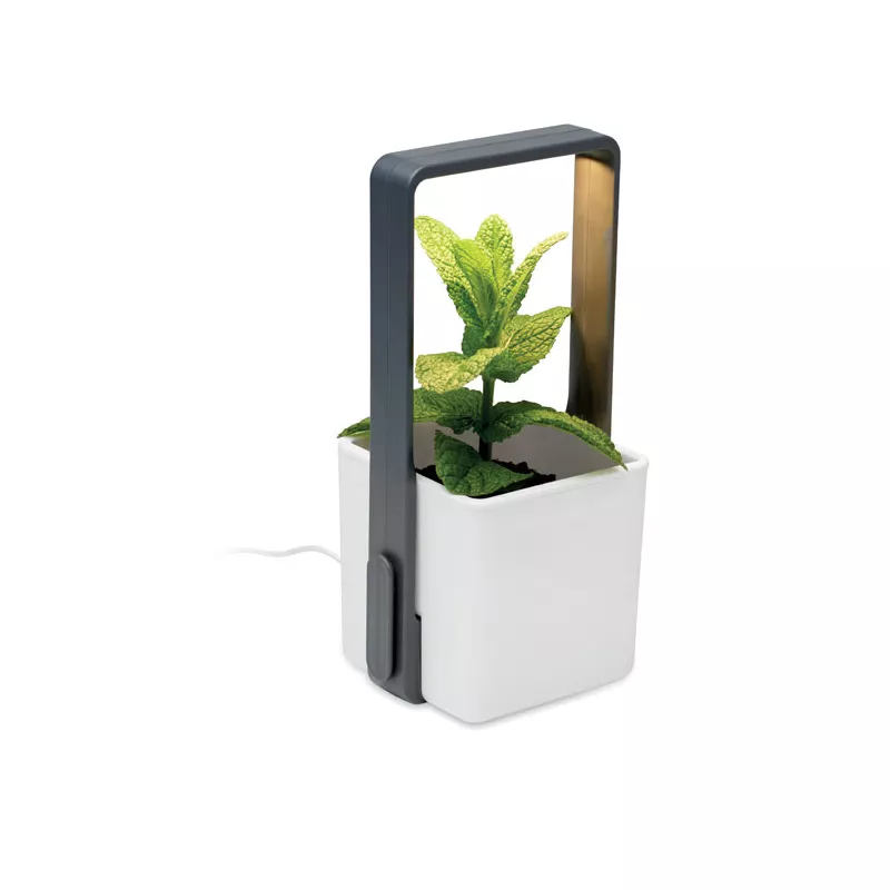 Ogródek domowy z oświetleniem LED LUSHLET - Bialy (MO2702-06)
