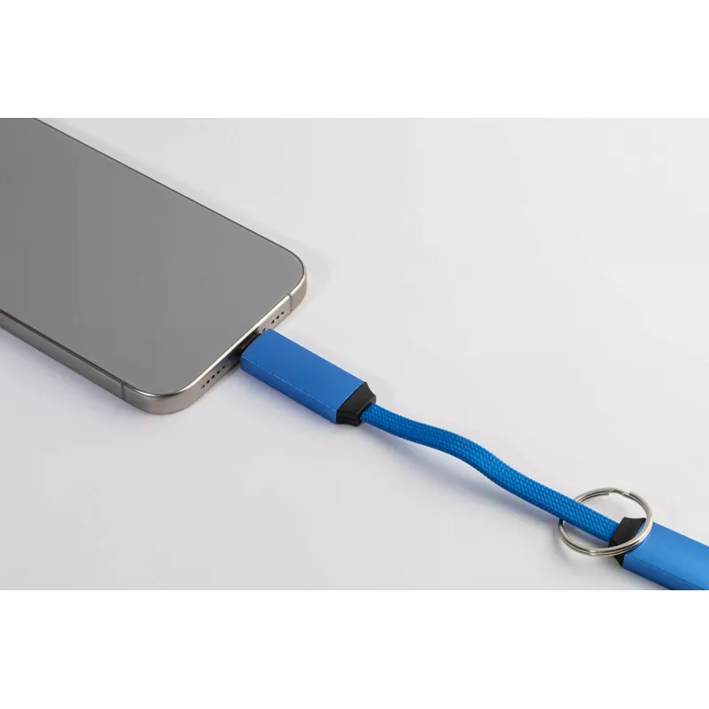 Keycab přívěsek na klíče 60W kabel USB-C - niebieski (AP864151-06)