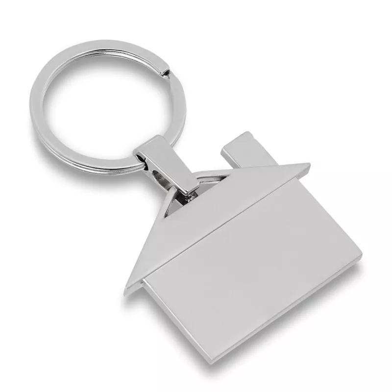 Brelok metalowy House - srebrny (R73306.O)