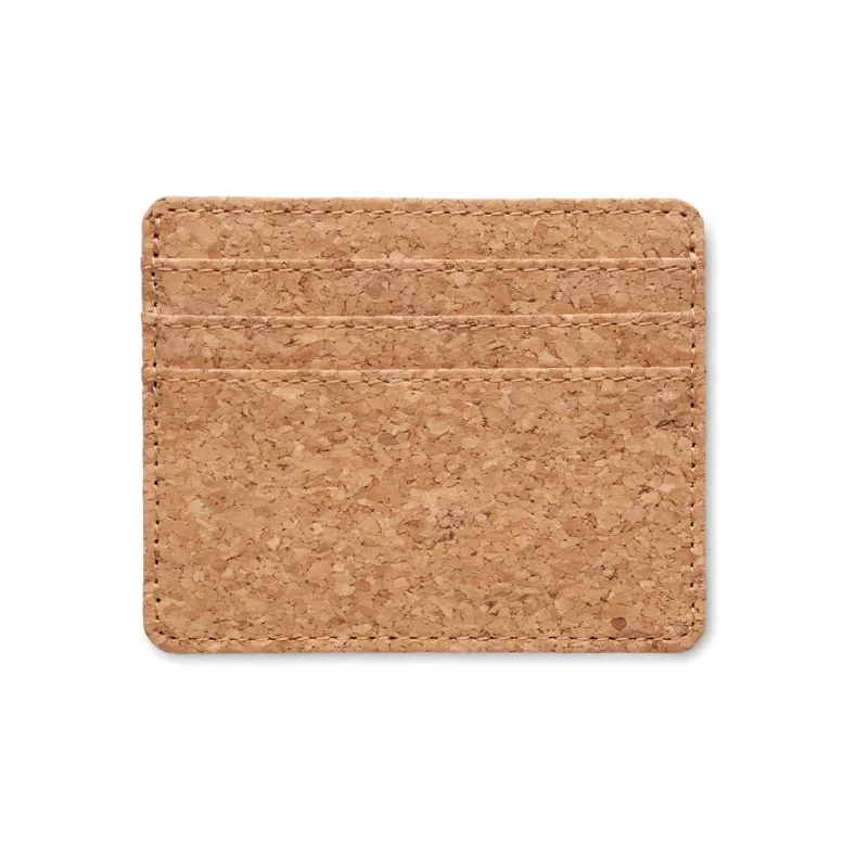 Etui na karty z korka z RFID WALLK - Bezowy (MO2625-13)