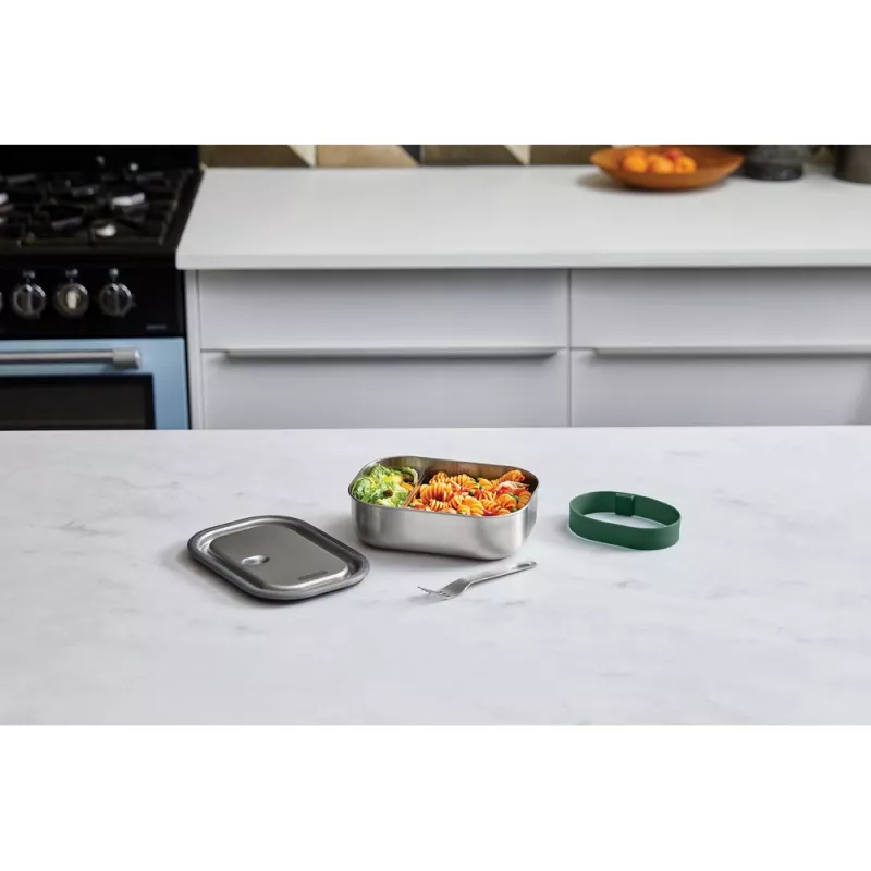 Duże pudełko śniadaniowe ze stali nierdzewnej Black+Blum - olive green (P439.0027)