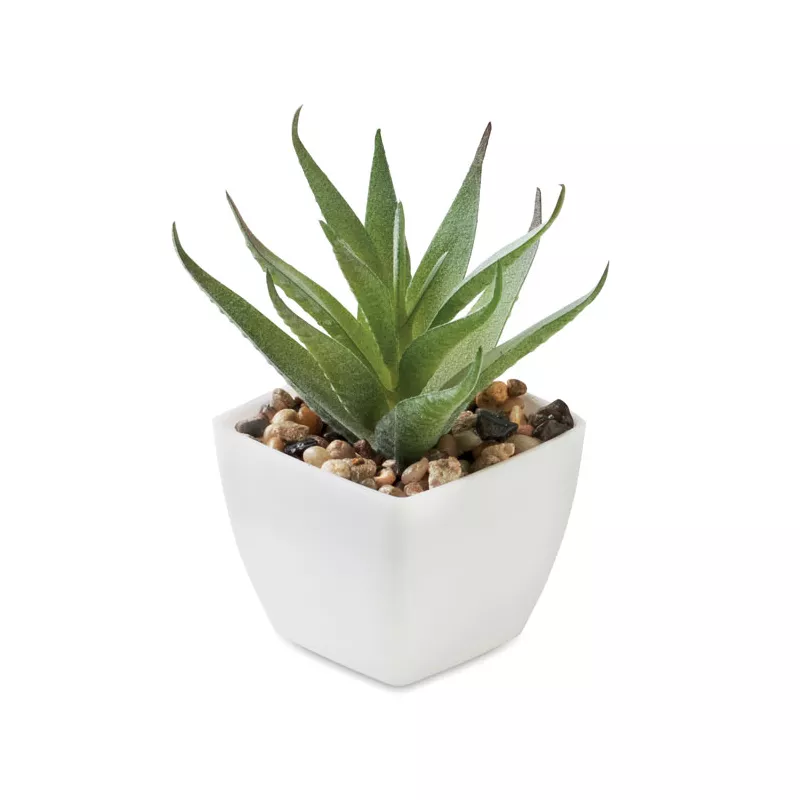 Sztuczna roślina mini aloes z PP ARTILOE - Bialy (MO2852-06)