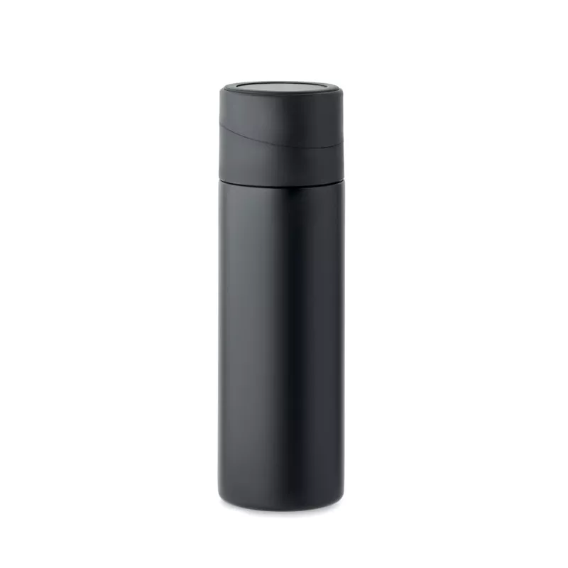 Butelka termiczna 420 ml z uchwytem na telefon PHOTTLE - Czarny (MO2308-03)