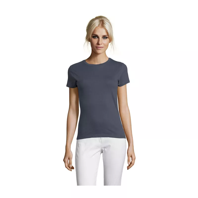 Koszulka damska dopasowana 150 g/m² Sol's REGENT WOMEN - Mysi Szary (S01825-MU)