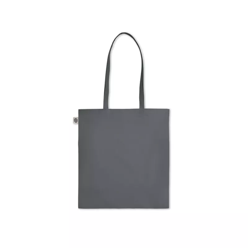 Torba z bawełny organicznej 140 g/m² ZIMDE COLOUR - Kamienny Szary (MO6189-15)