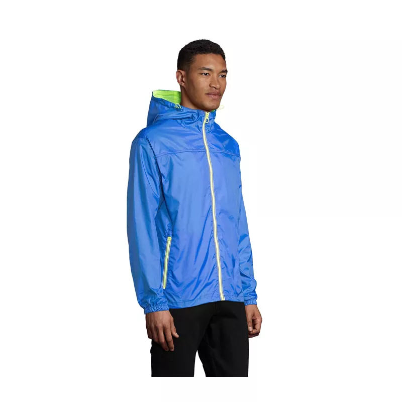 Kurtka wiatrówka unisex z podszewką Sol's SKATE - Royal/Neon Yellow (S01171-DZ)